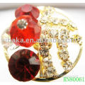 Alloy Fashion Ring ;Fashion Diamond Ring;Crystal Ring(RN80061)